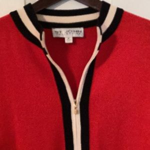 St. John Collection Woman’s zippered sweater